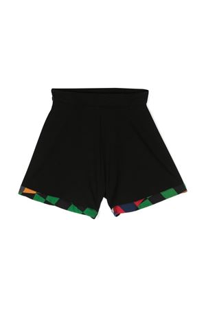 black viscose shorts EMILIO PUCCI KIDS | PV6B49J0371930